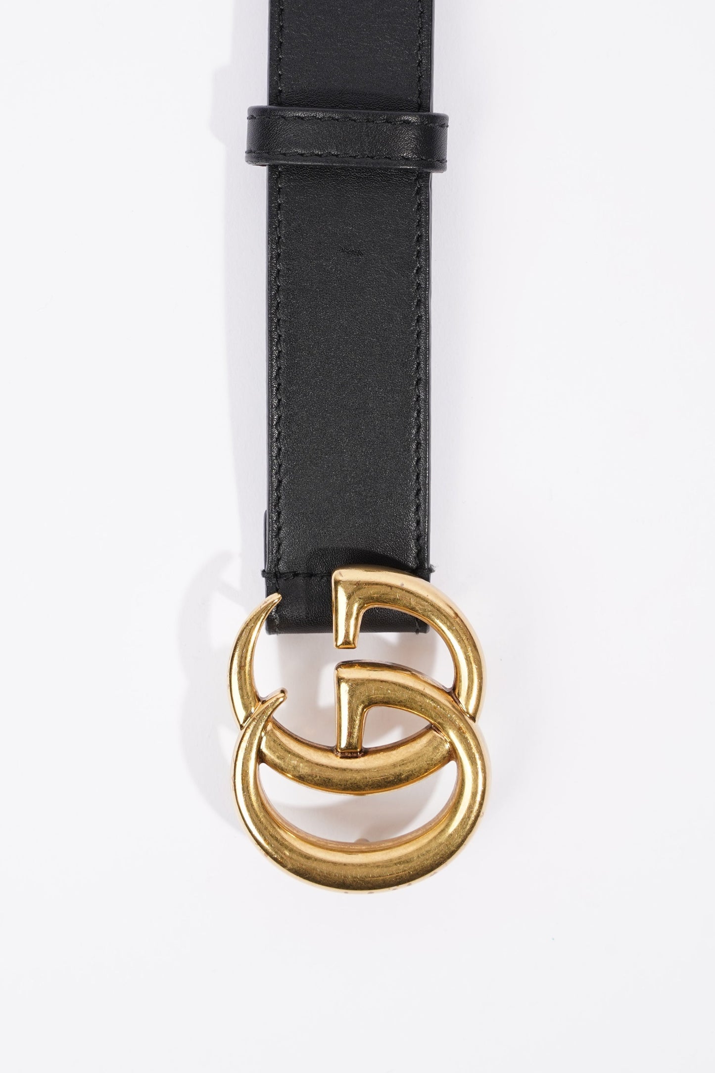 Gucci Marmont Belt Black Leather 70cm