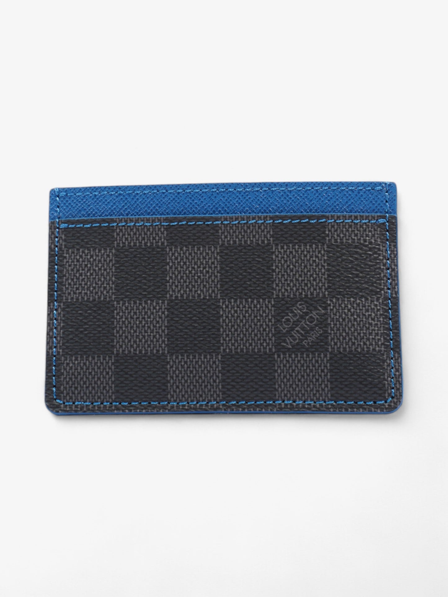 Louis Vuitton Card Holder Damier Graphite / Blue Coated Canvas