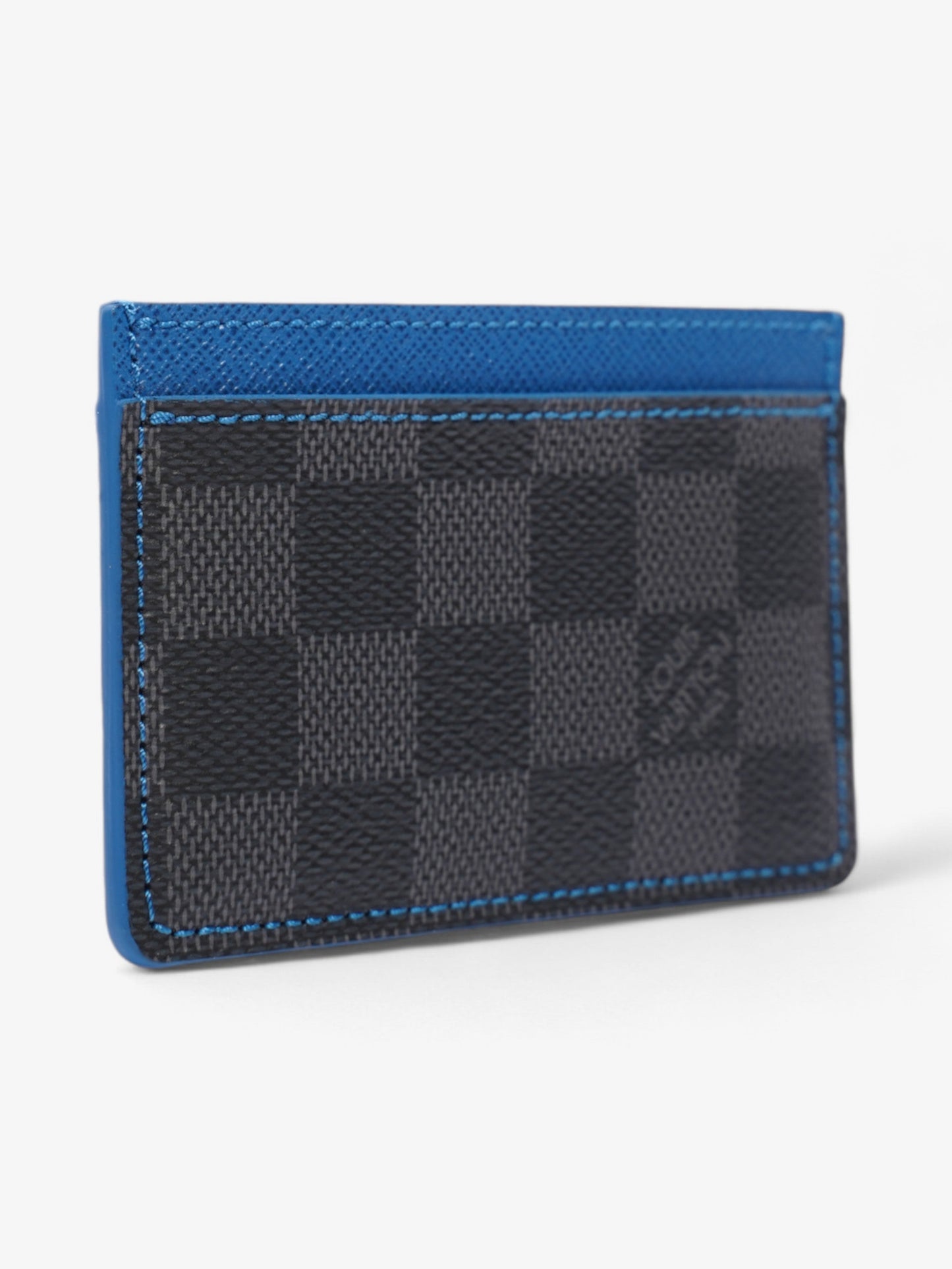 Louis Vuitton Card Holder Damier Graphite / Blue Coated Canvas