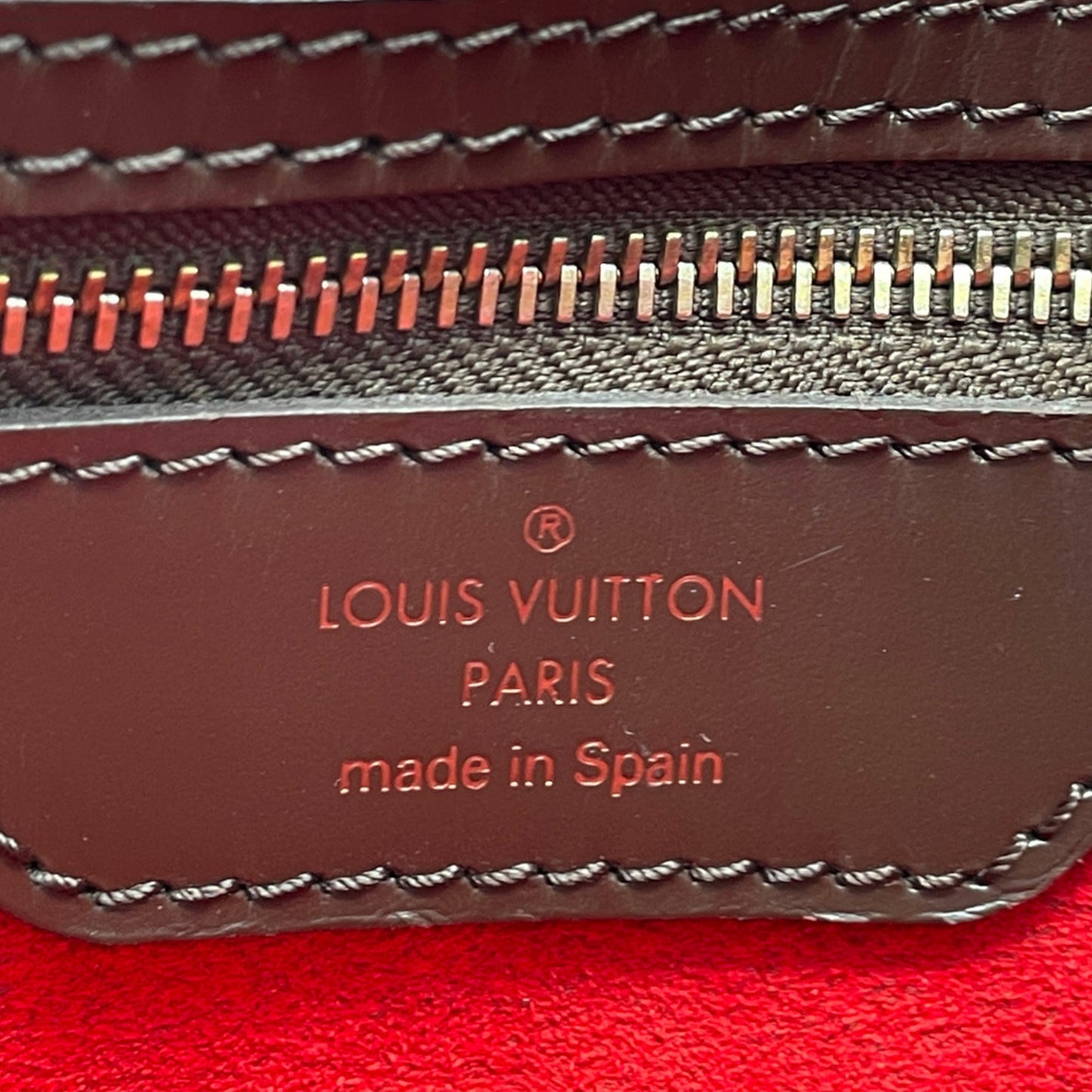 Brown Louis Vuitton Damier Ebene Hampstead MM Tote Bag