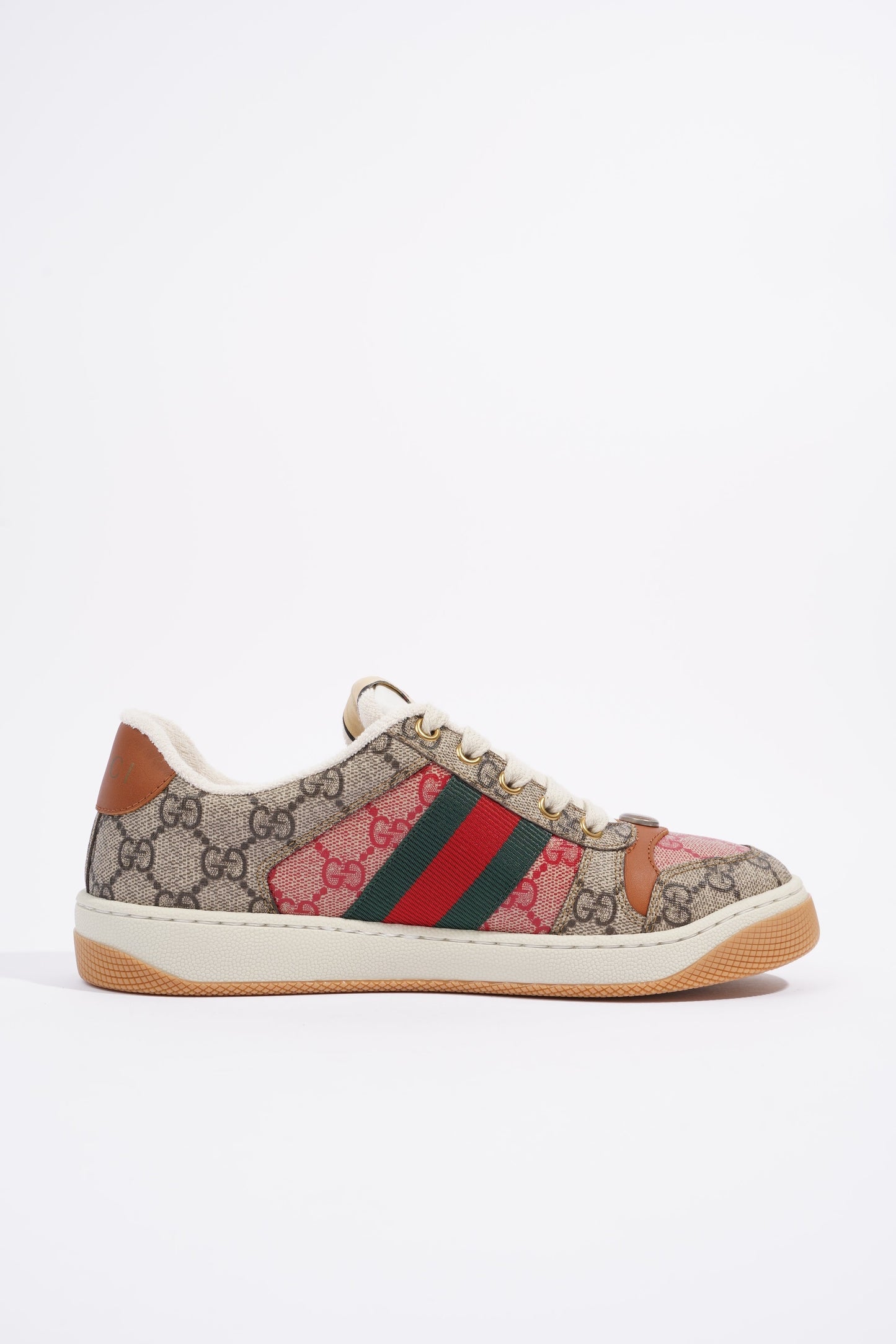 Gucci Screener Beige Monogram / Red Monogram / Brown Canvas EU 37 UK 4