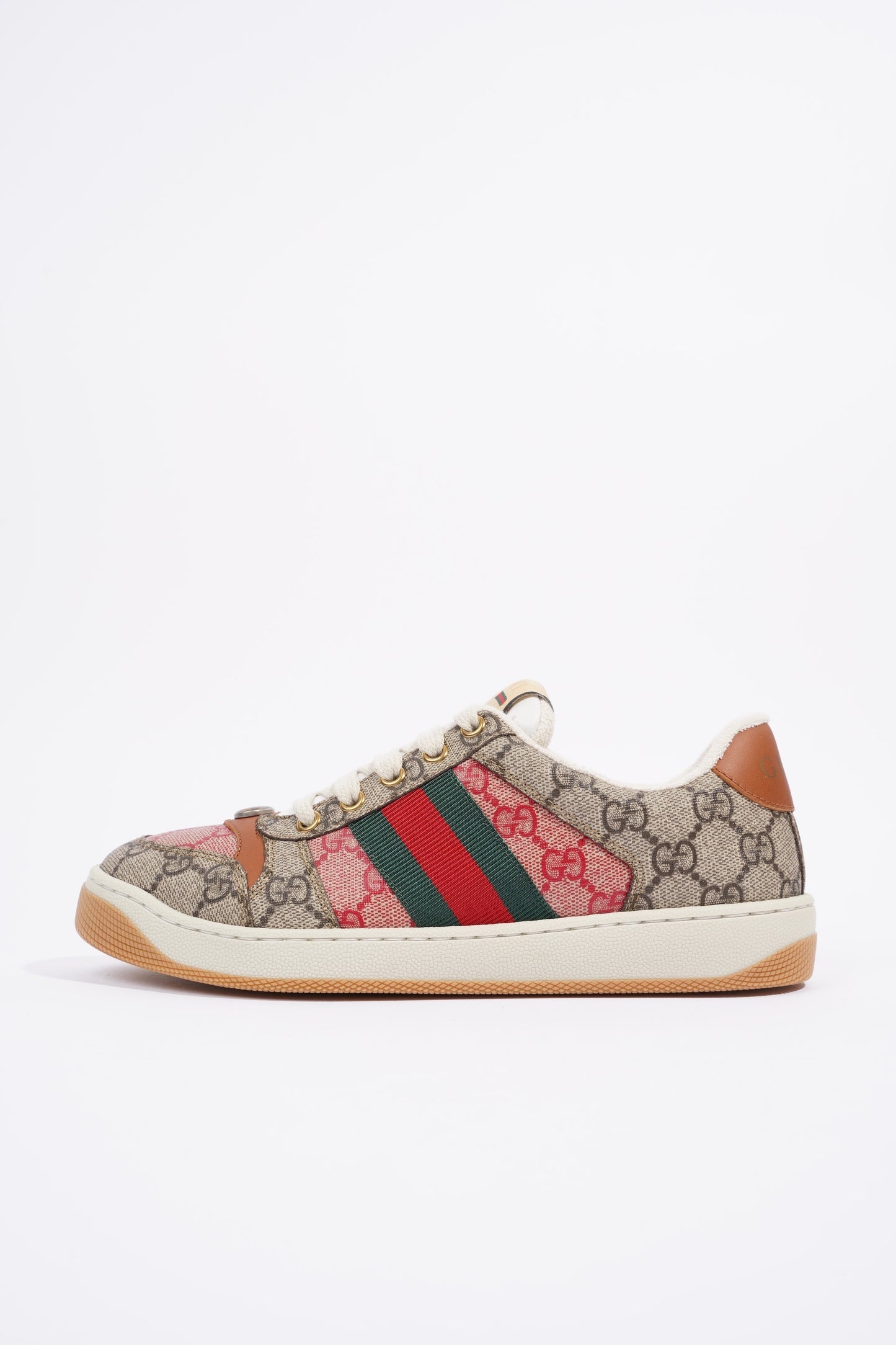 Gucci Screener Beige Monogram / Red Monogram / Brown Canvas EU 37 UK 4