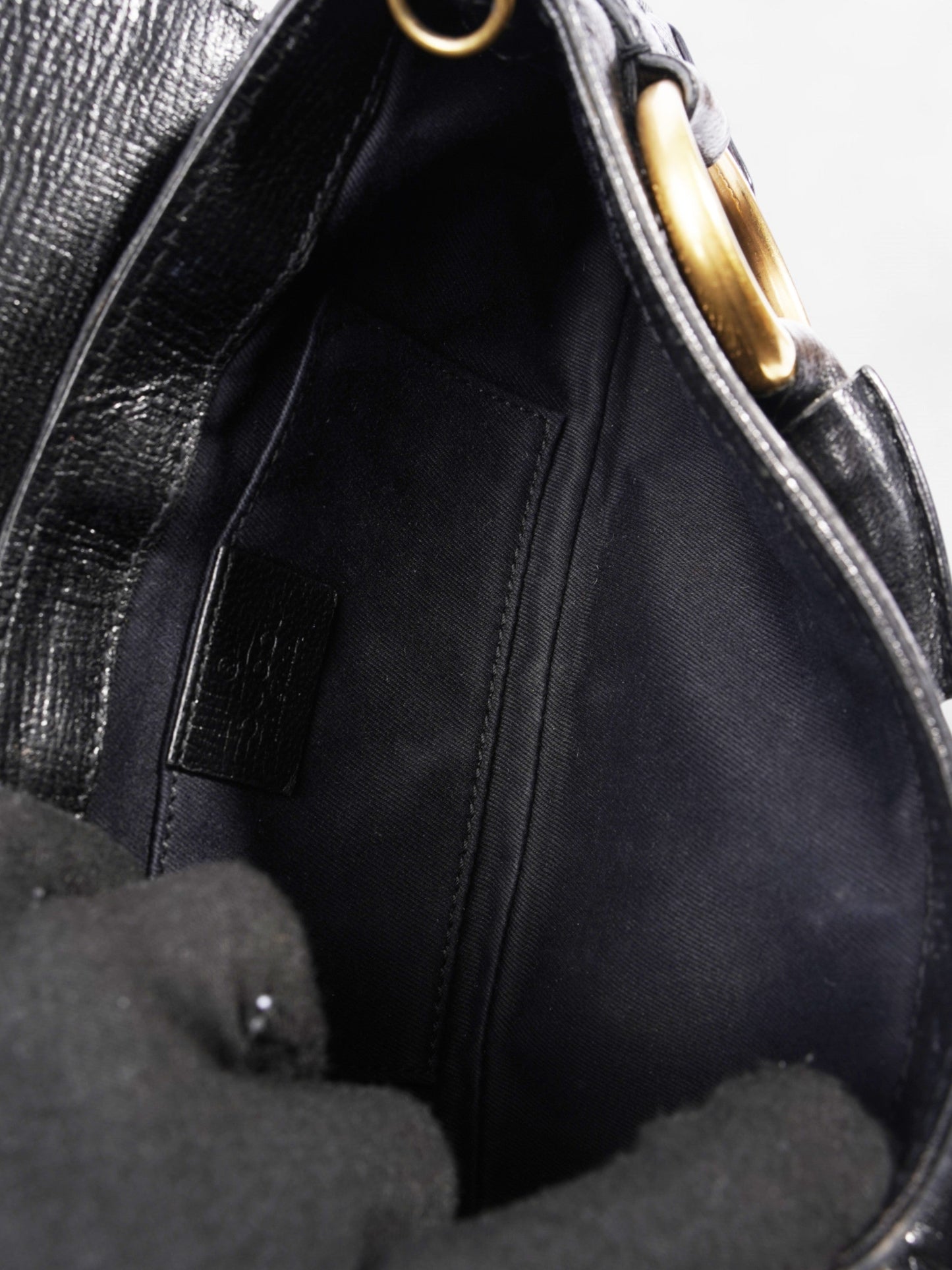 Gucci Horsebit Clutch Black Leather