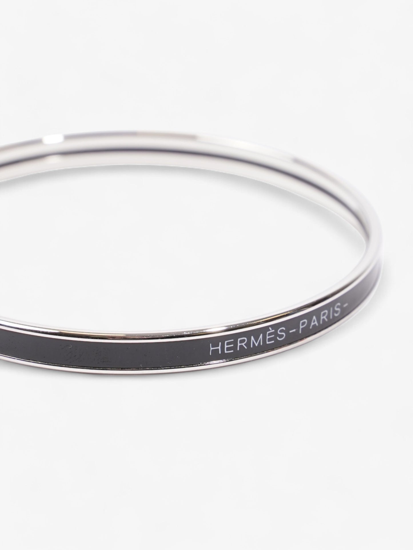 Hermes Uni Bangle Black / Palladium Palladium 65