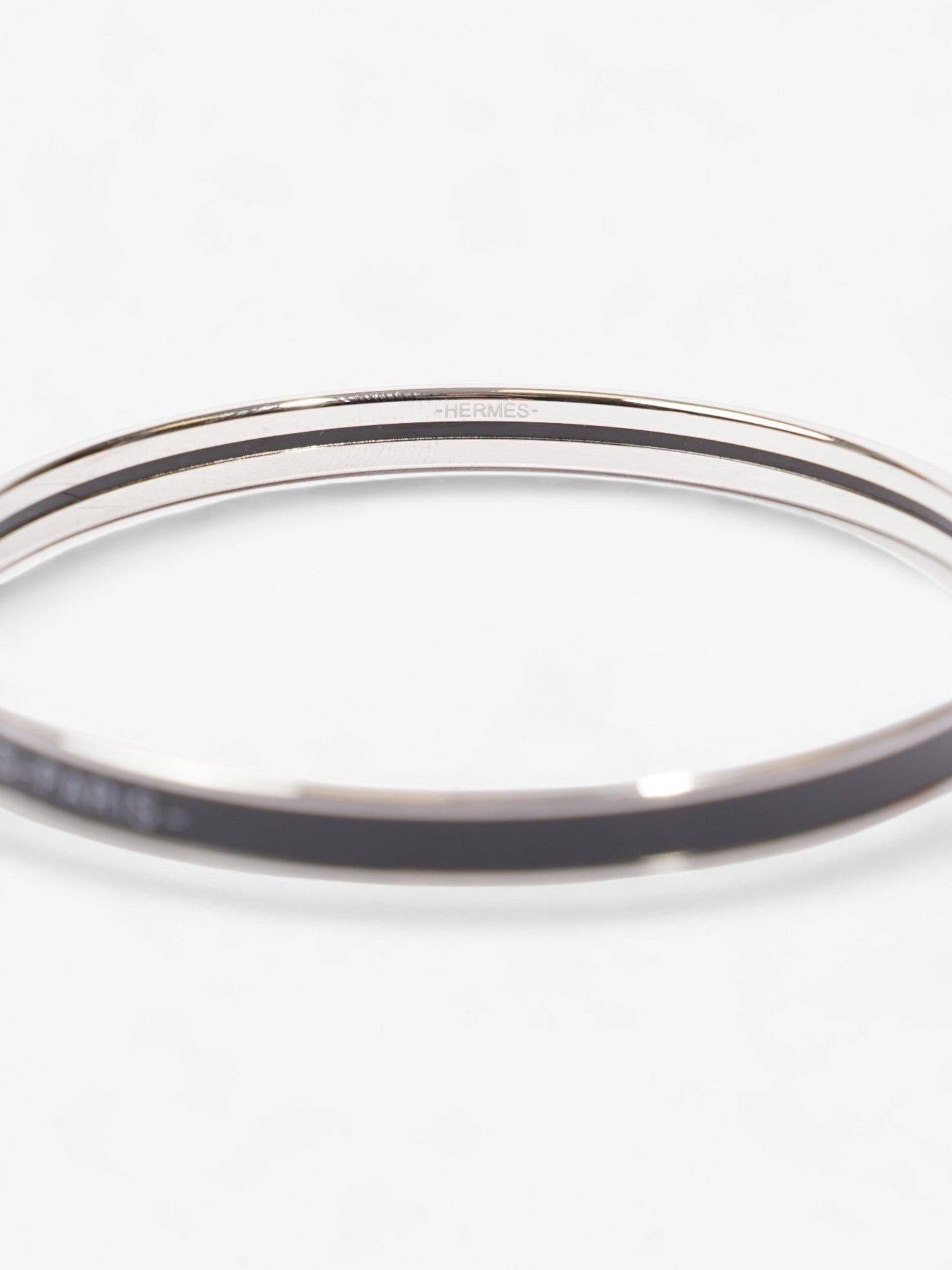 Hermes Uni Bangle Black / Palladium Palladium 65