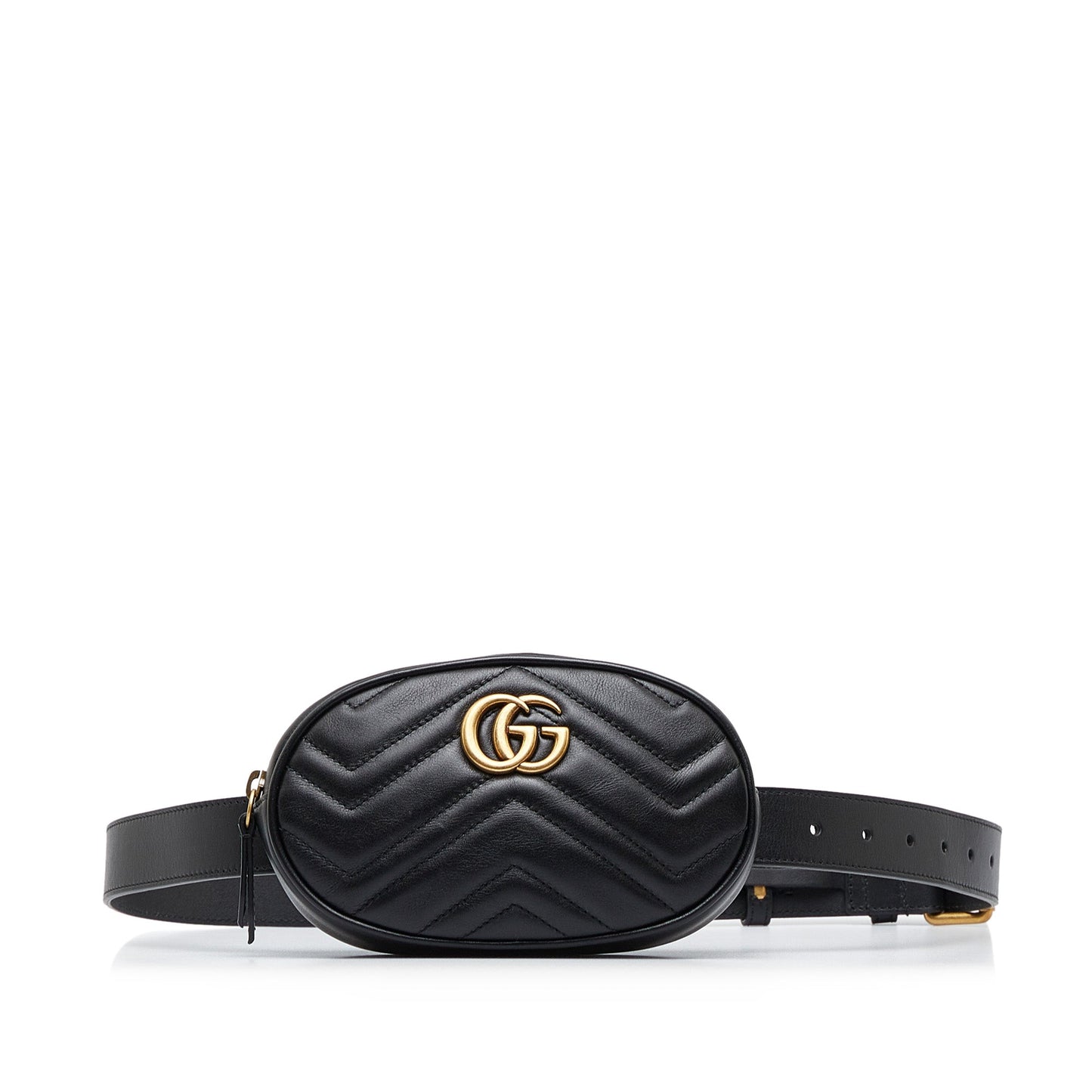 Gucci GG Marmont Belt Bag Black Matelassé
