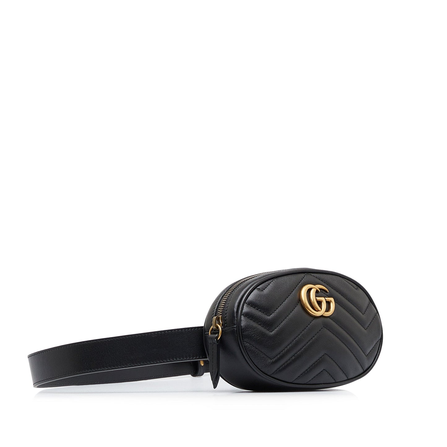Gucci GG Marmont Belt Bag Black Matelassé