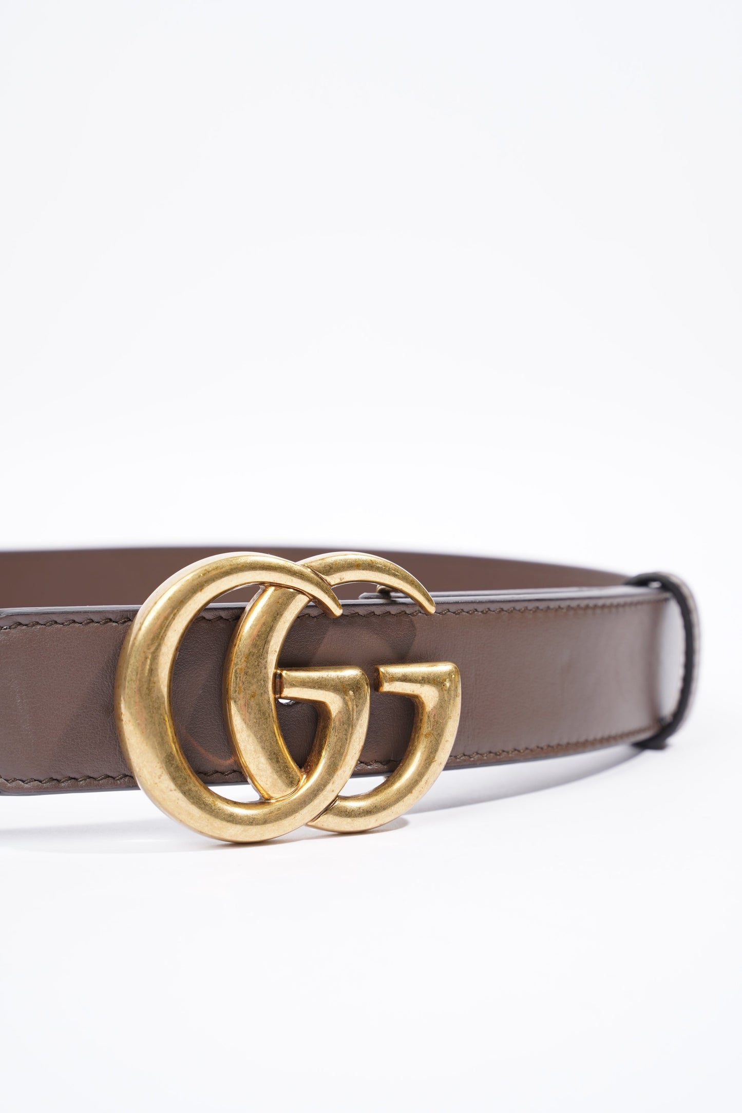 Gucci GG Marmont Reversible Belt GG Supreme / Brown Leather Leather 75cm 30"