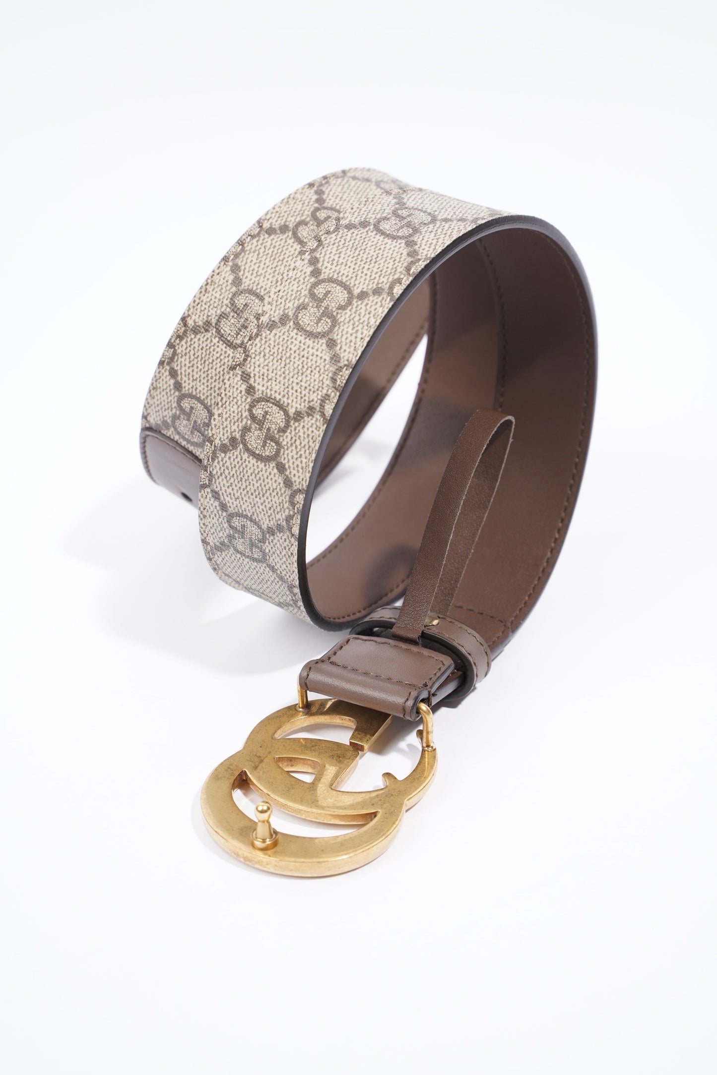 Gucci GG Marmont Reversible Belt GG Supreme / Brown Leather Leather 75cm 30"