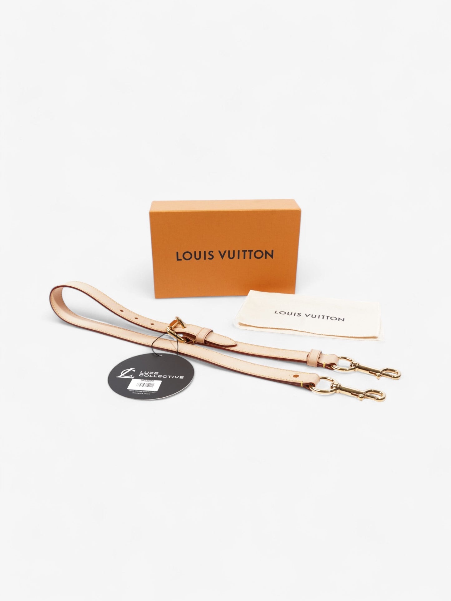 Louis Vuitton Adjustable Shoulder Strap Raw Leather Vachetta Leather