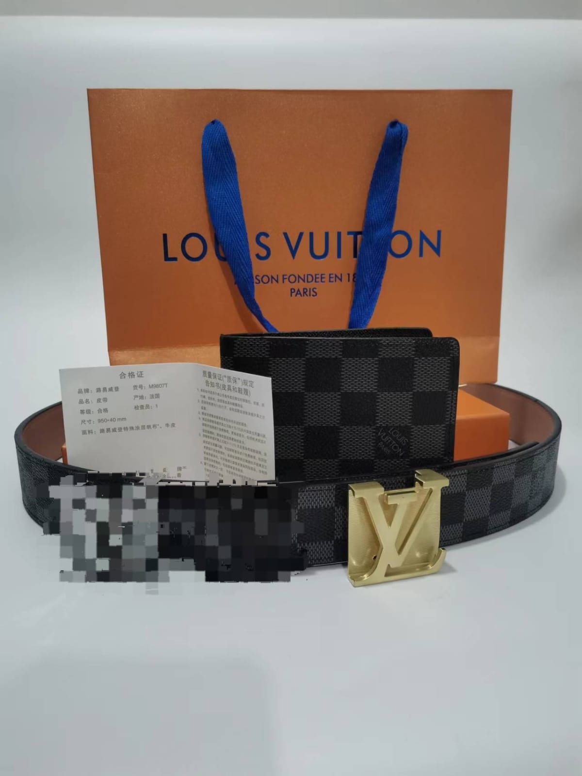 Louis Vuitton Belt and wallet Set