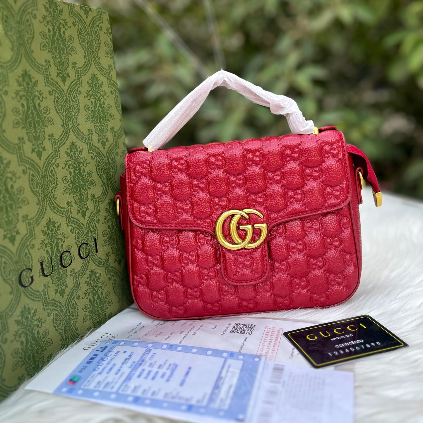 GUCCI Crossbody Bag – Luxury Redefined for the Modern Woman  (Red)