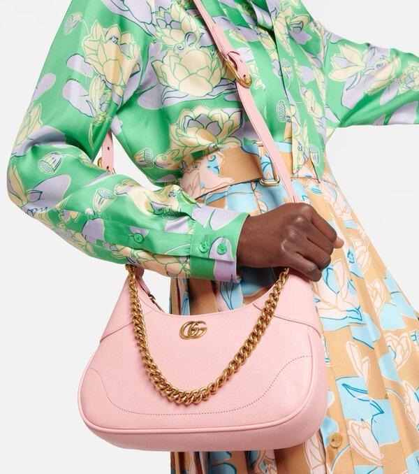 Gucci High-Quality Women Bag – Stylish Crossbody with Brand Accessories (Pink)
