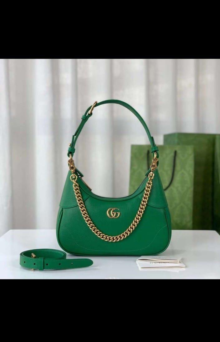 Gucci High-Quality Women Bag – Stylish Crossbody with Brand Accessories (Green)