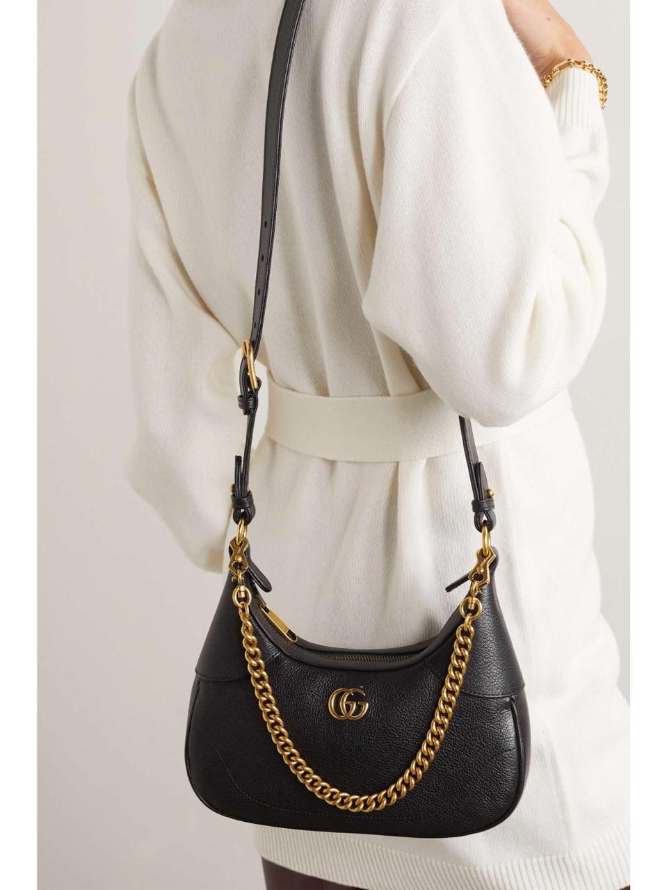Gucci High-Quality Women Bag – Stylish Crossbody with Brand Accessories (Black)