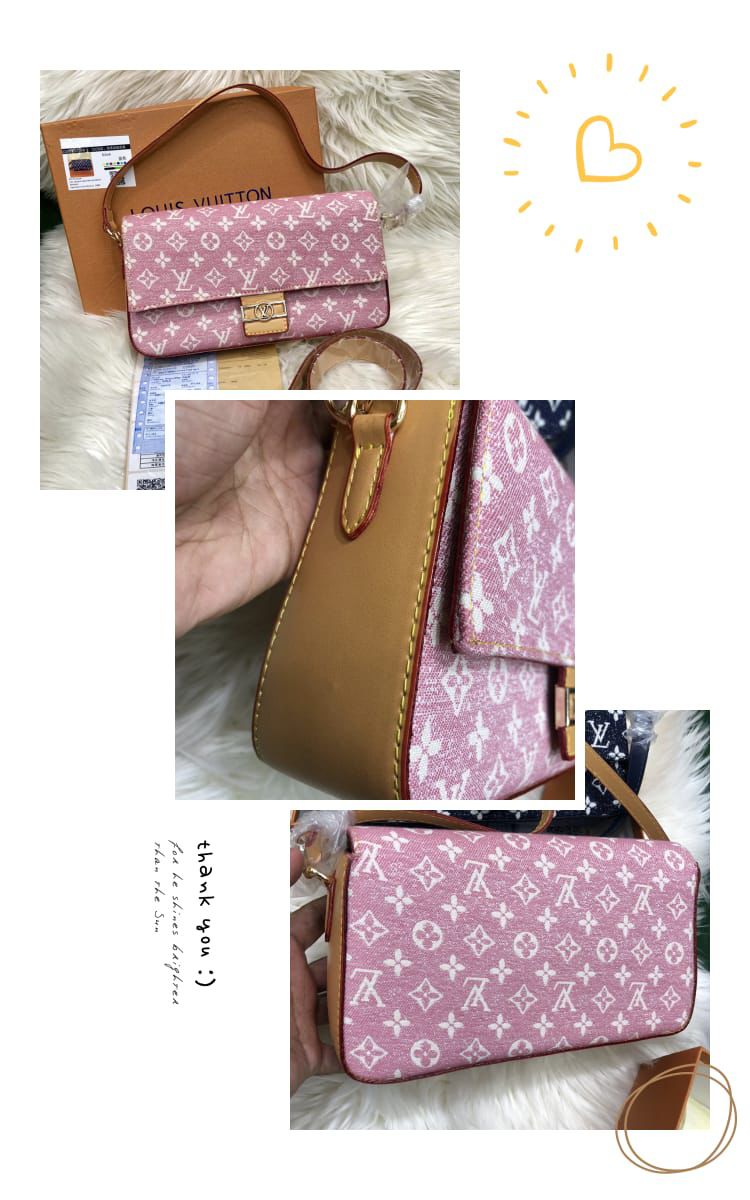 Louis Vuitton Crossbody Bag – Premium Women Bag (Pink)