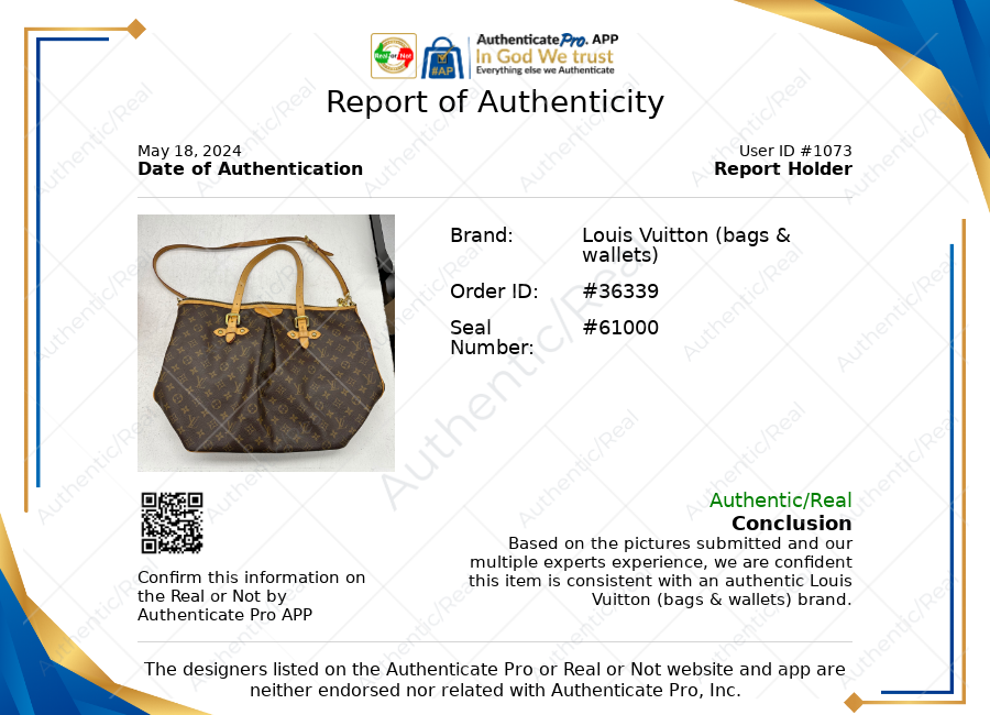 HandBag Luxury Designer By Louis Vuitton  Size: Large
