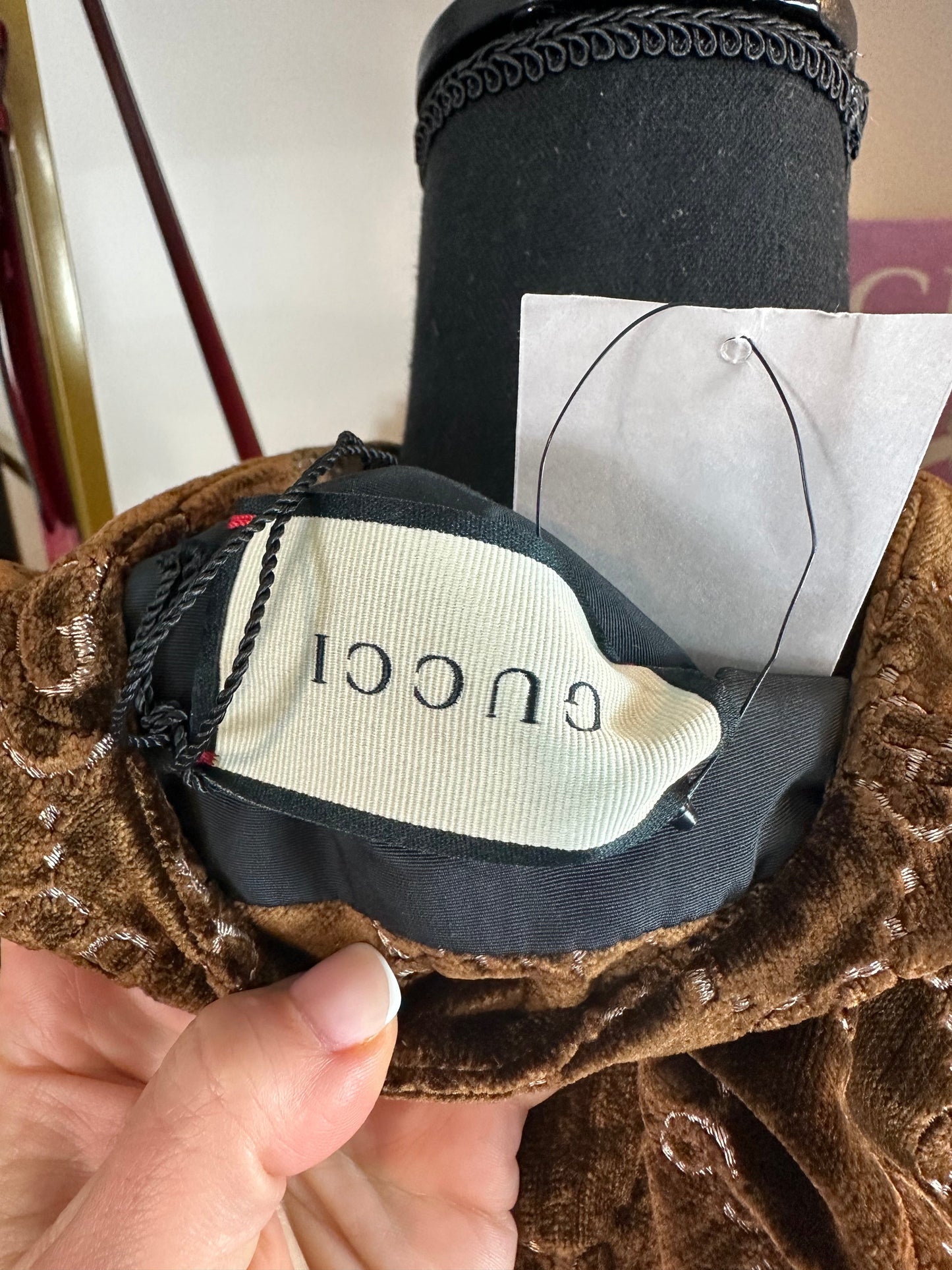 Gucci Interlocking GG Velvet Cape
