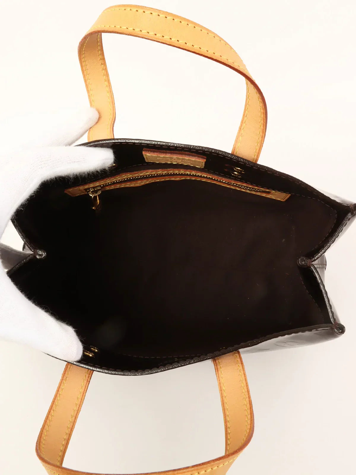 LOUIS VUITTON 2007 Made Monogram Vernis Reade Pm Amarante