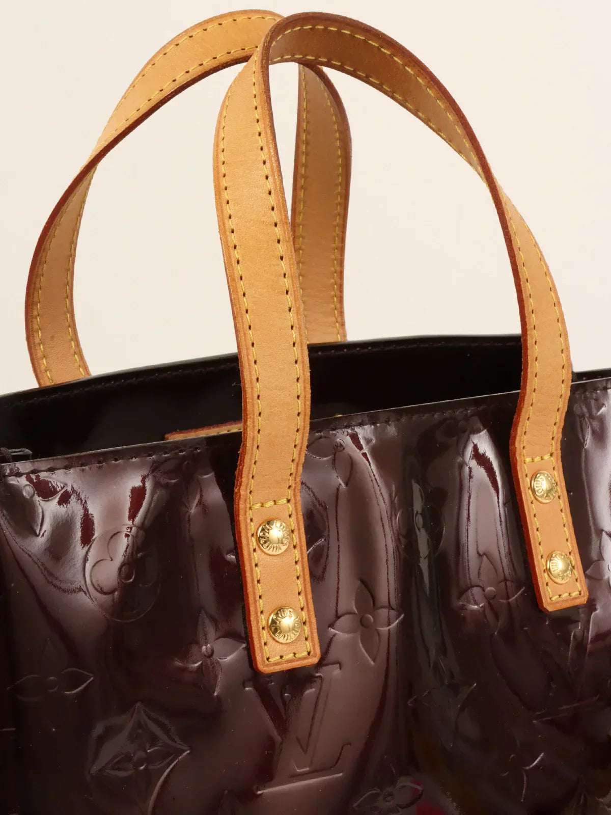 LOUIS VUITTON 2007 Made Monogram Vernis Reade Pm Amarante