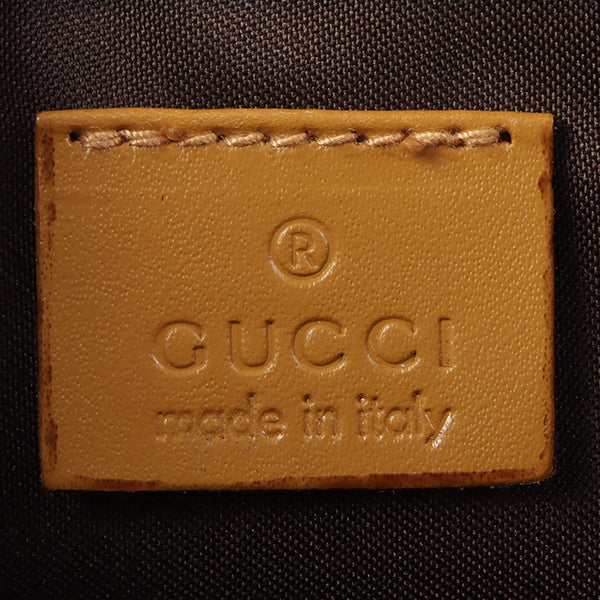 Gucci Suede Logo Plate Top Handle Bag Orange/Brown