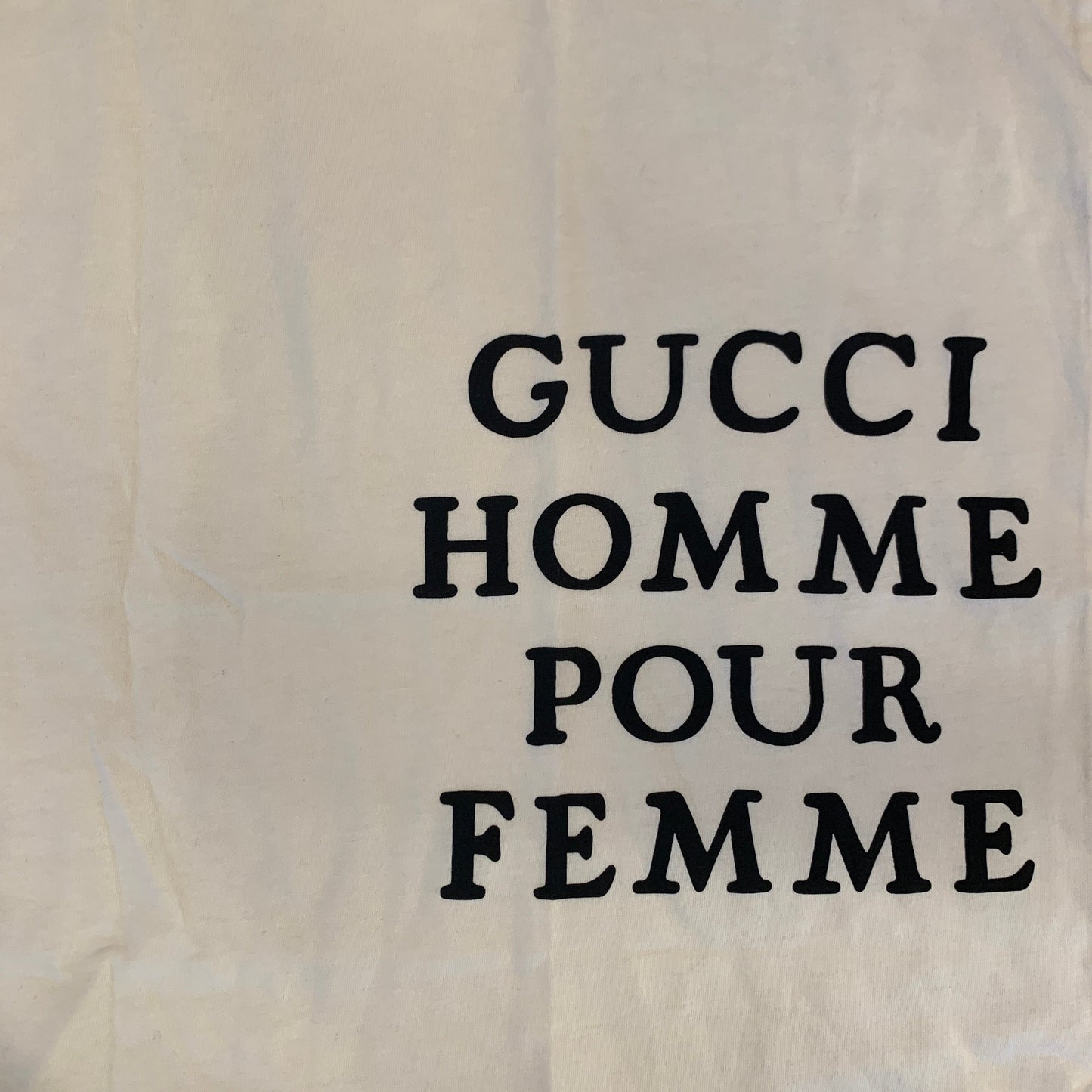 Gucci Homme Pour Femme Sleeveless T-shirt in White