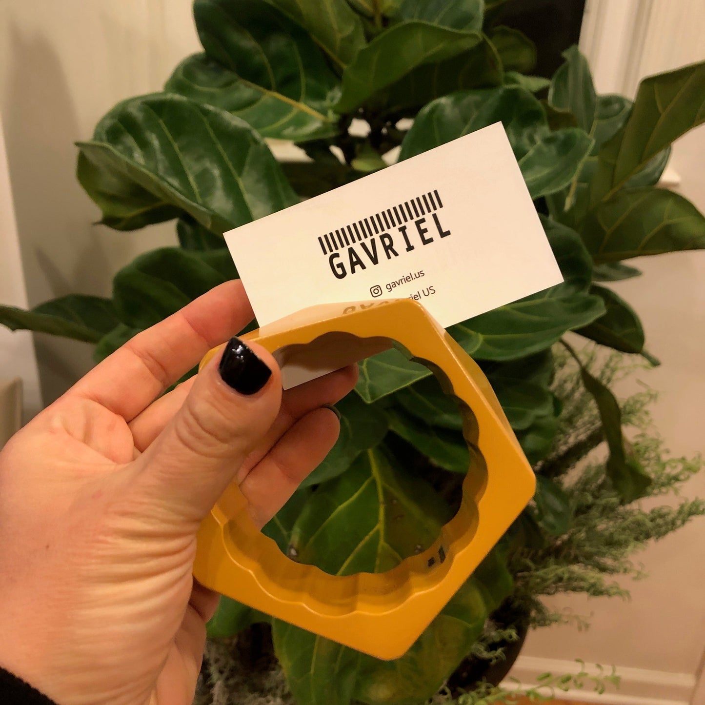Gucci Hexagon Resin Bracelet In Yellow