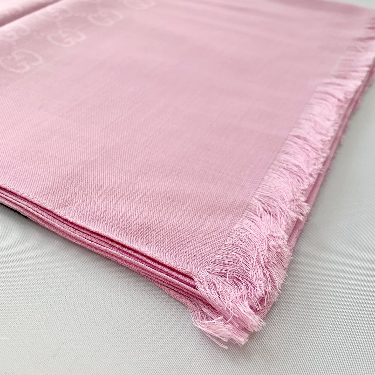 Gucci Monogram GG Long Scarf in Rose Pink