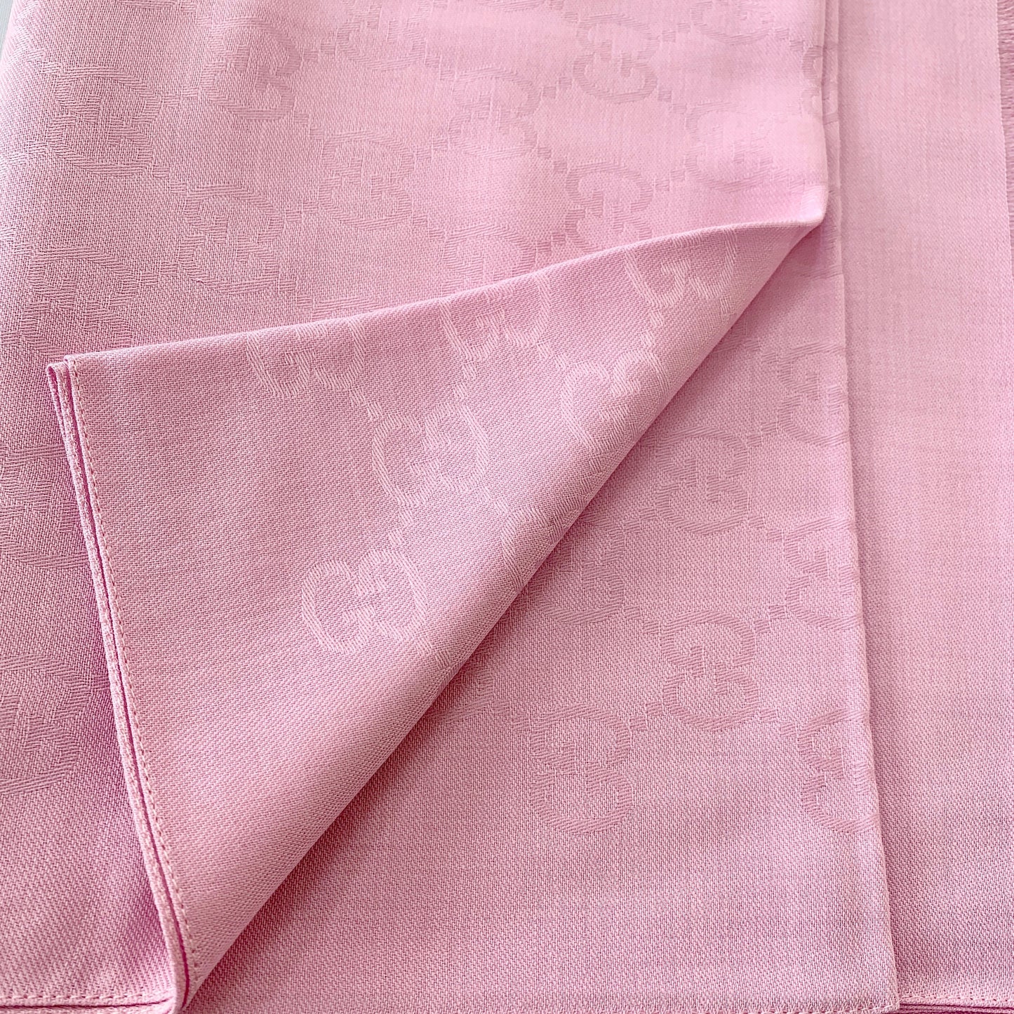 Gucci Monogram GG Long Scarf in Rose Pink