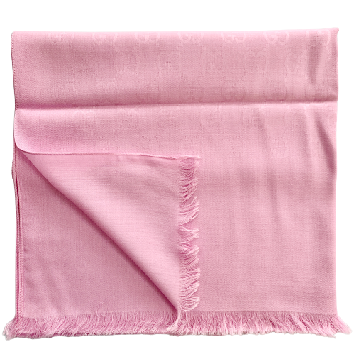 Gucci Monogram GG Long Scarf in Rose Pink