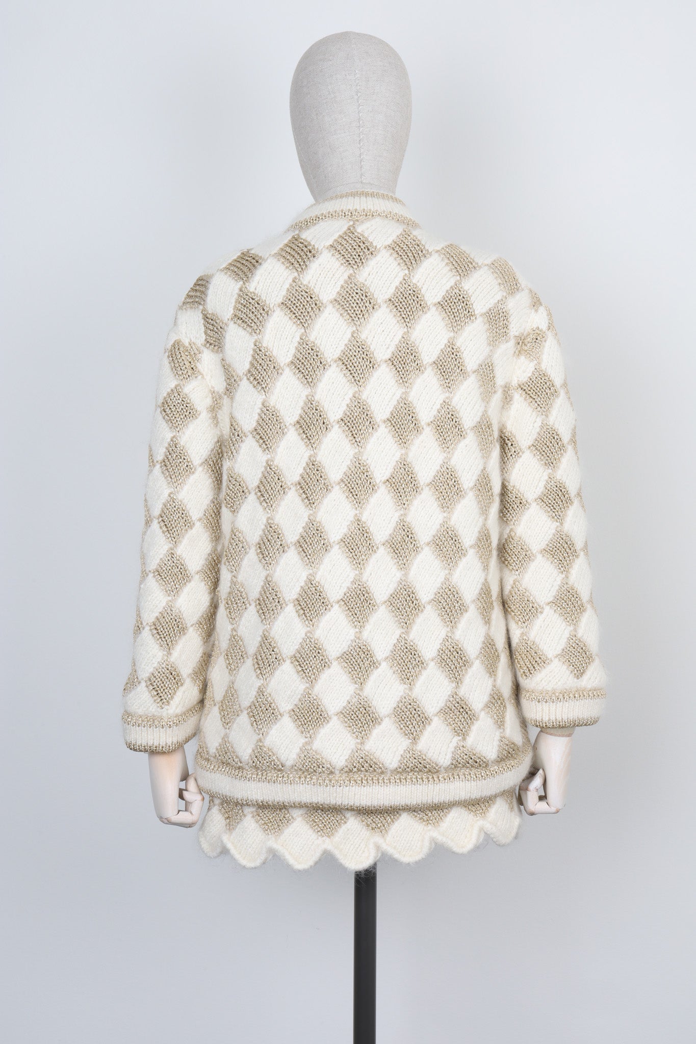GUCCI Two Piece Wool White & Gold
