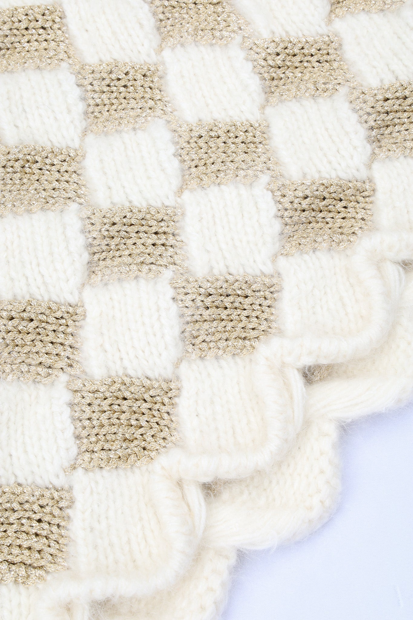 GUCCI Two Piece Wool White & Gold