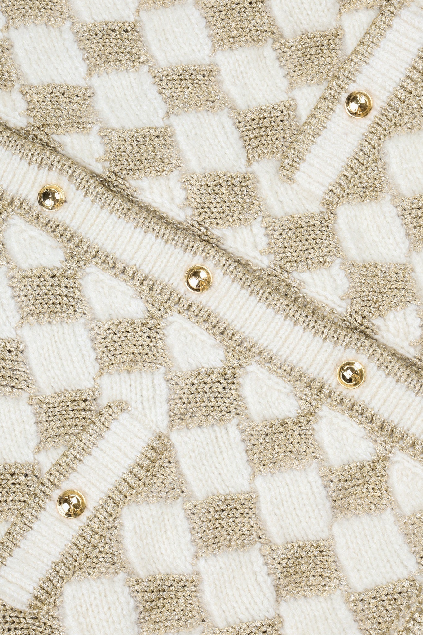 GUCCI Two Piece Wool White & Gold