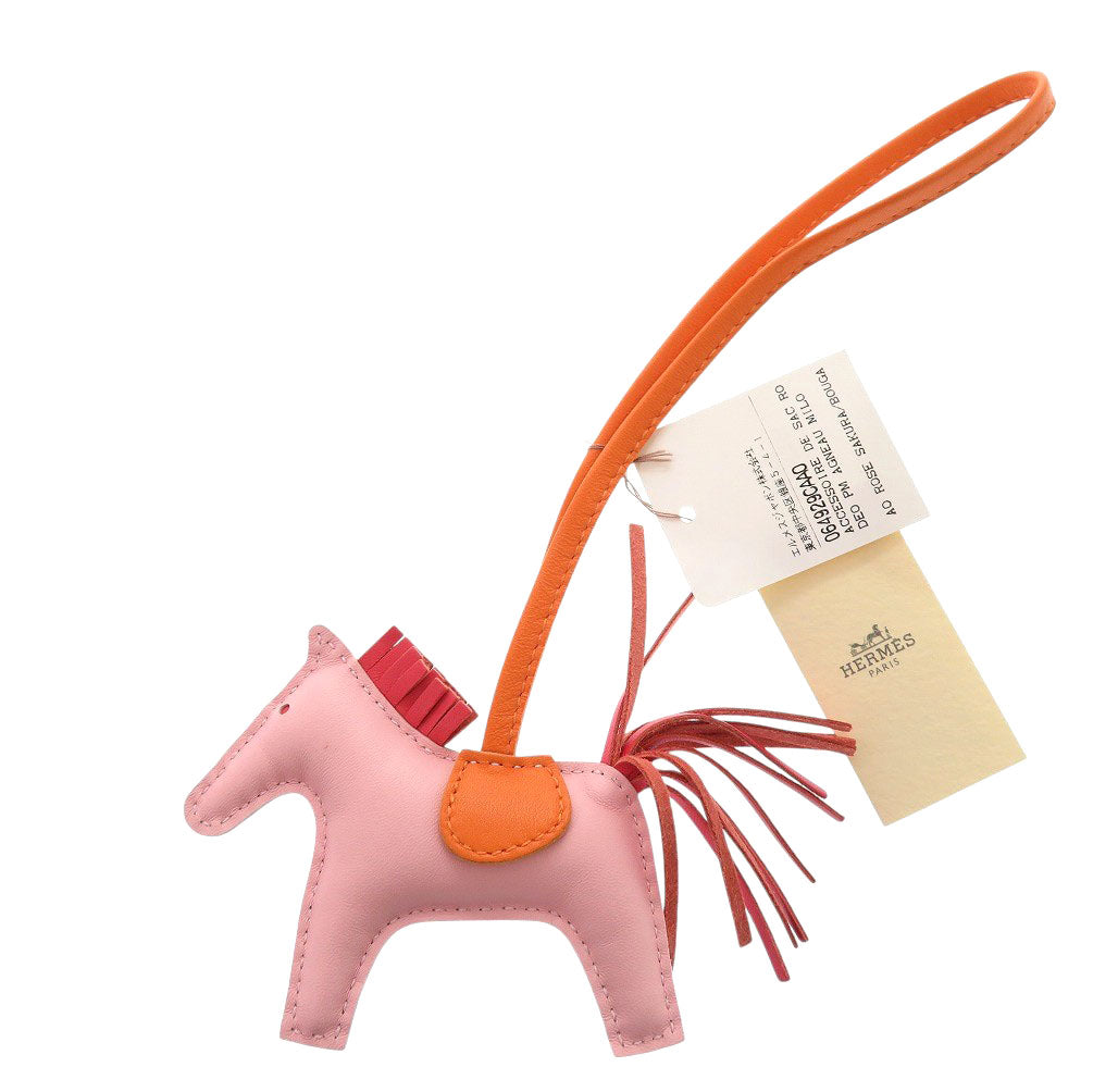 HERMES key ring Anyo Miro Rose cherry Rodeo PM charm