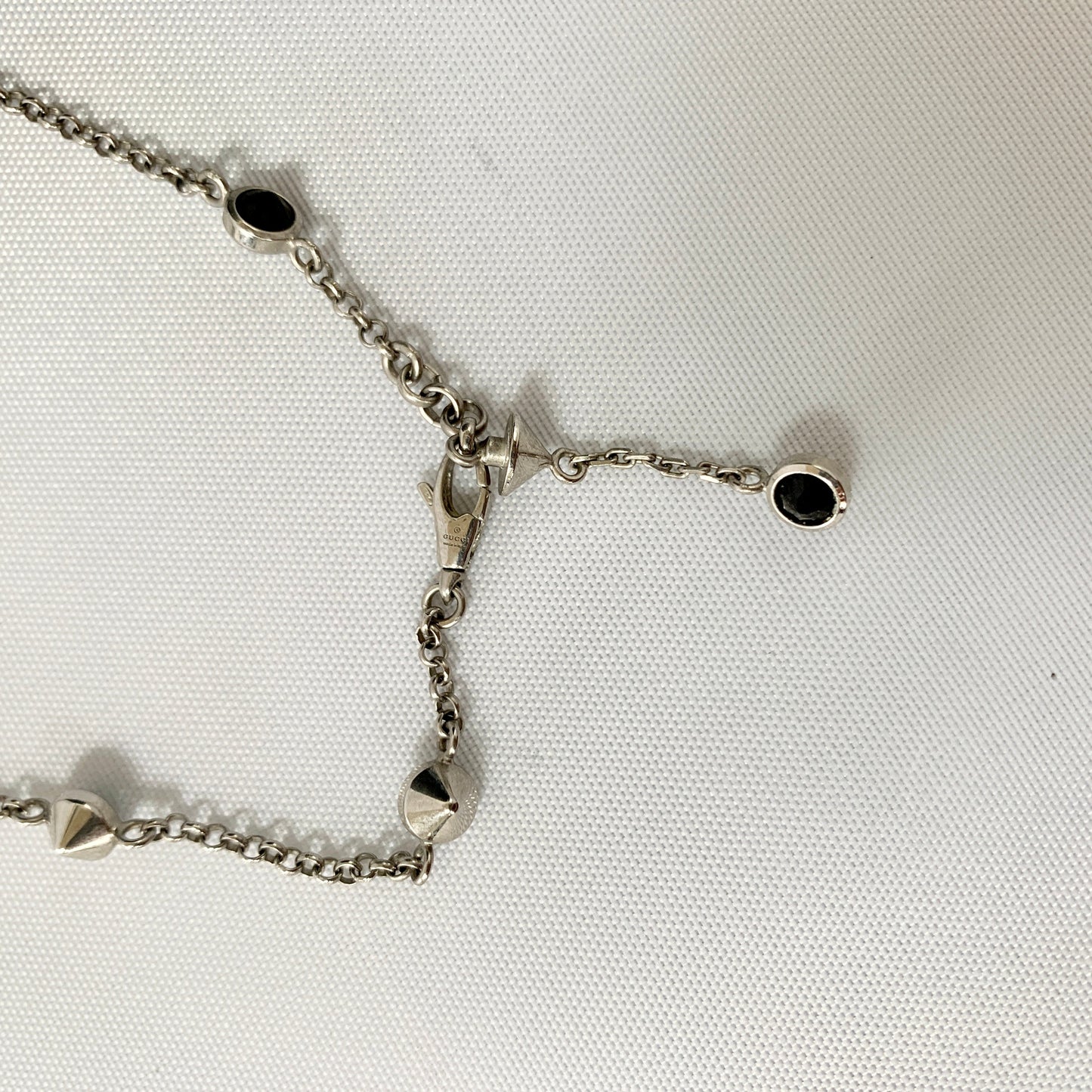 Gucci Bosco Dog Bracelet with Crystals in Sterling Silver