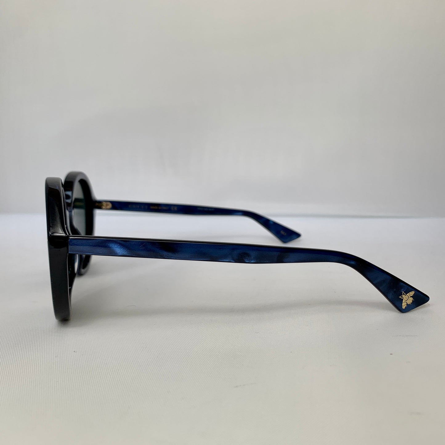 Gucci Round Frame Acetate Sunglasses in Blue