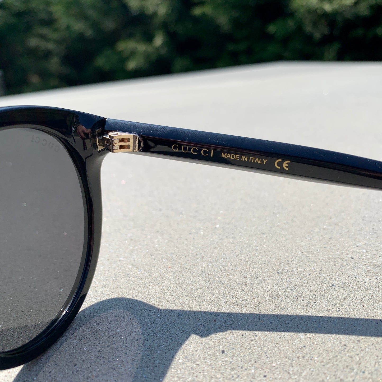 Gucci Round Frame GG Star Sunglasses in Red