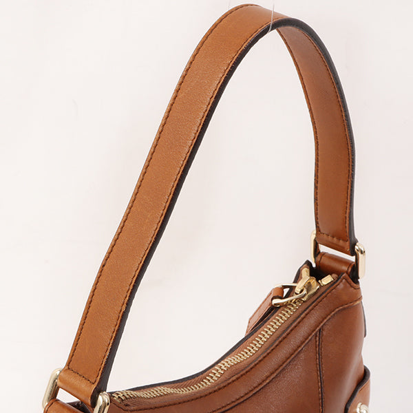 Gucci Horse Bit Plate Mini Handle Bag Brown