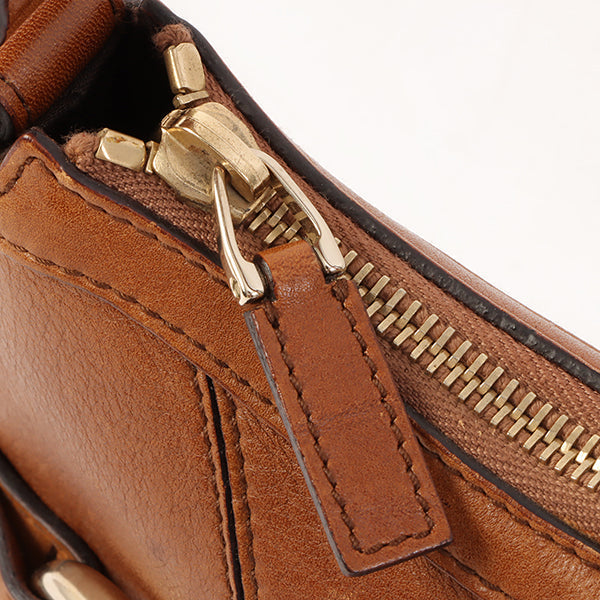 Gucci Horse Bit Plate Mini Handle Bag Brown