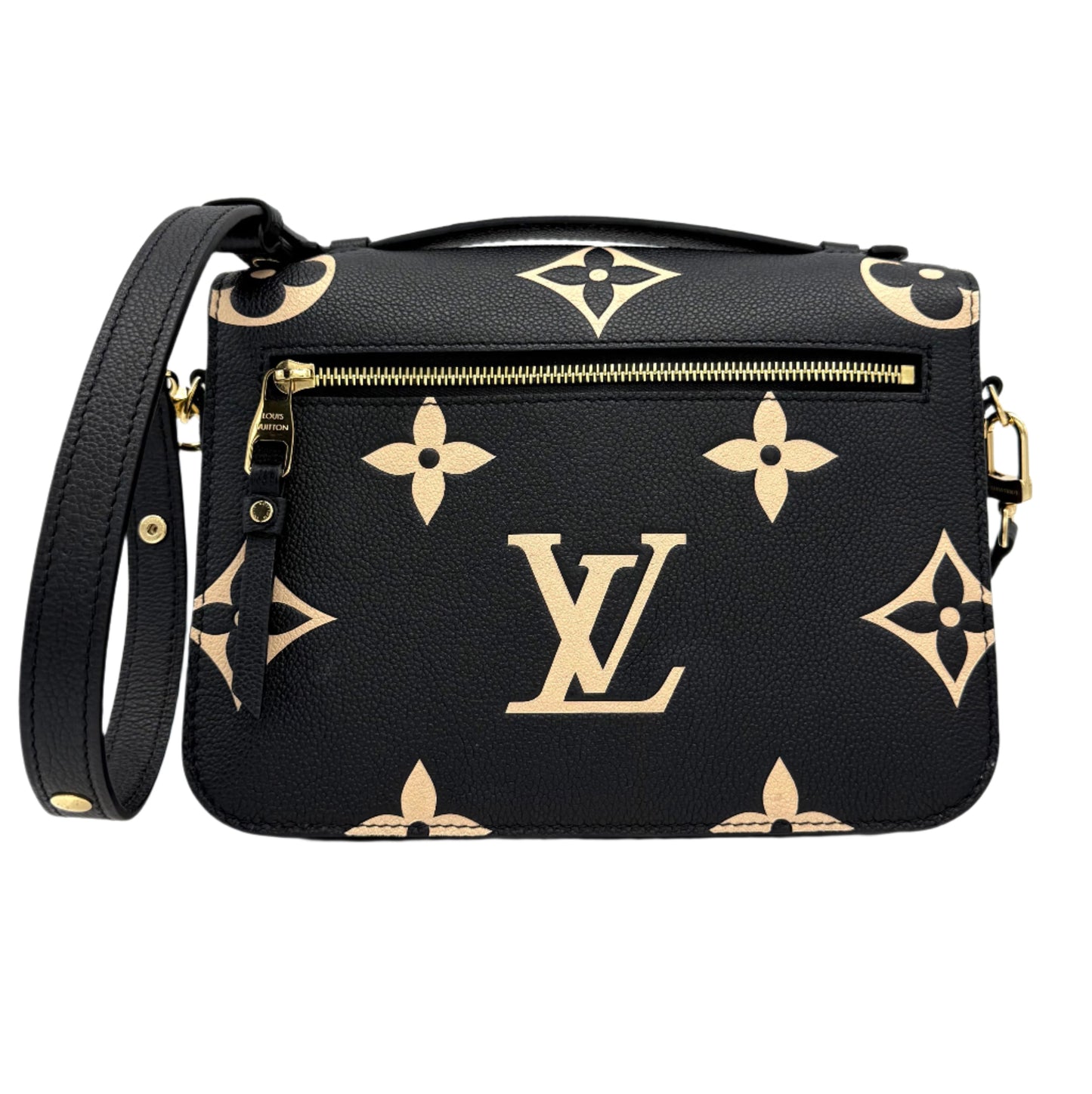 Louis Vuitton Empreinte Monogram Giant Pochette Metis in Black and Beige
