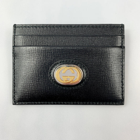 Gucci GG Marina Card Holder in Black