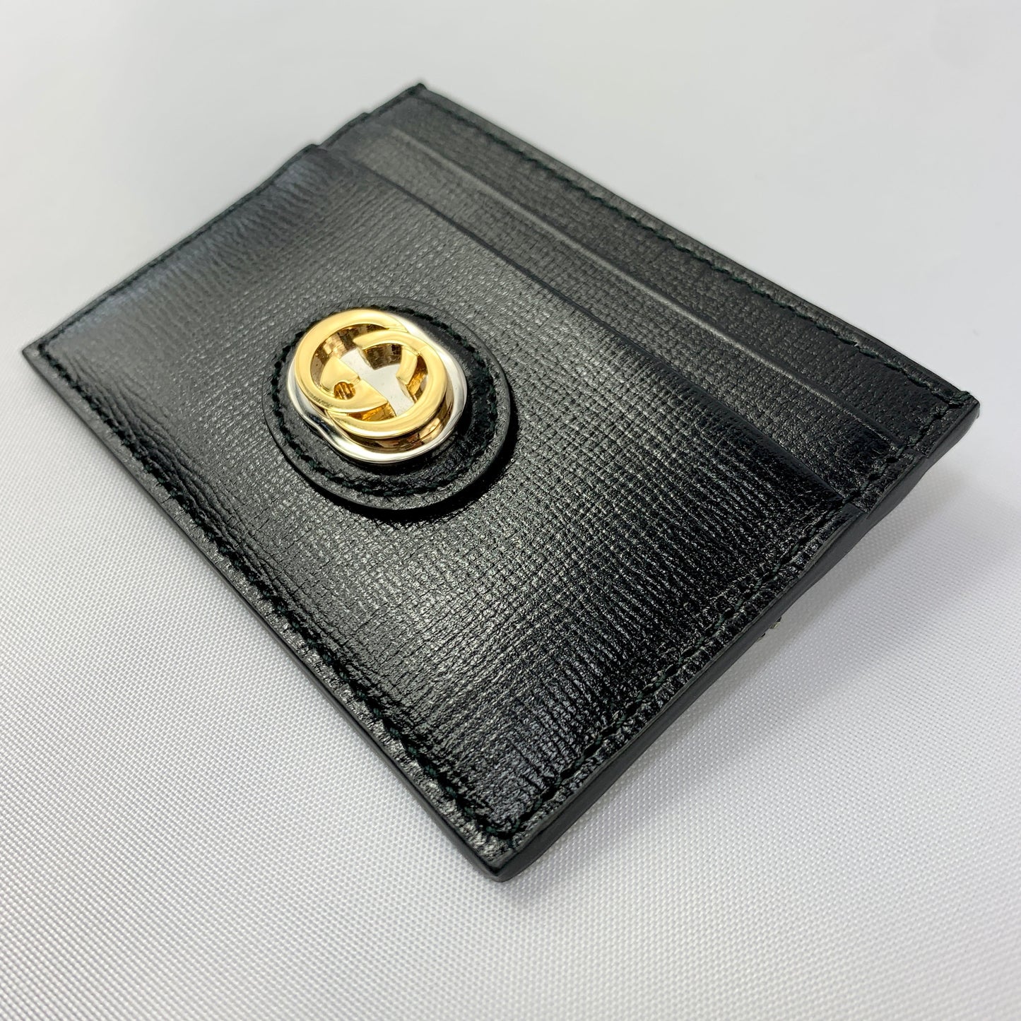 Gucci GG Marina Card Holder in Black