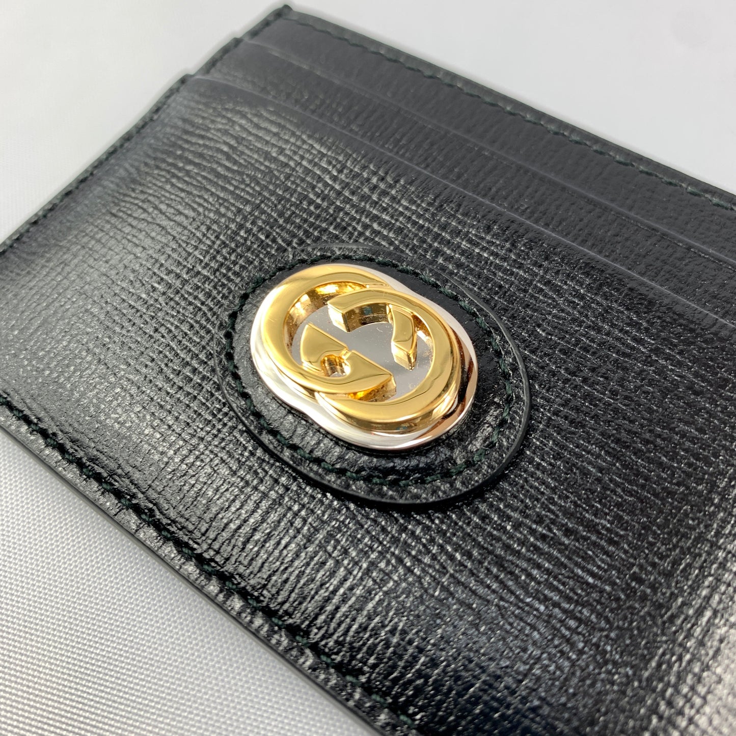 Gucci GG Marina Card Holder in Black