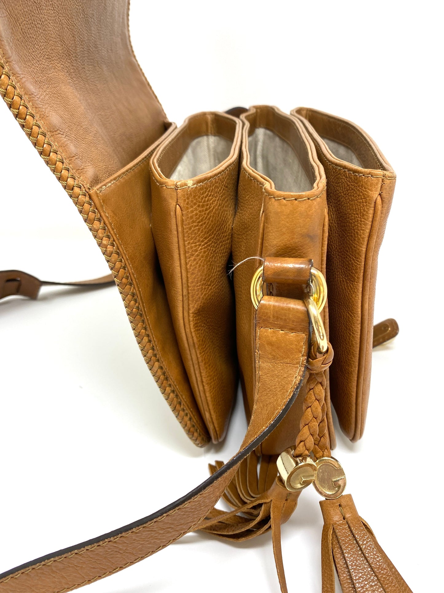 GUCCI MARRAKECH MESSENGER GG CANVAS MEDIUM IN BEIGE/BROWN