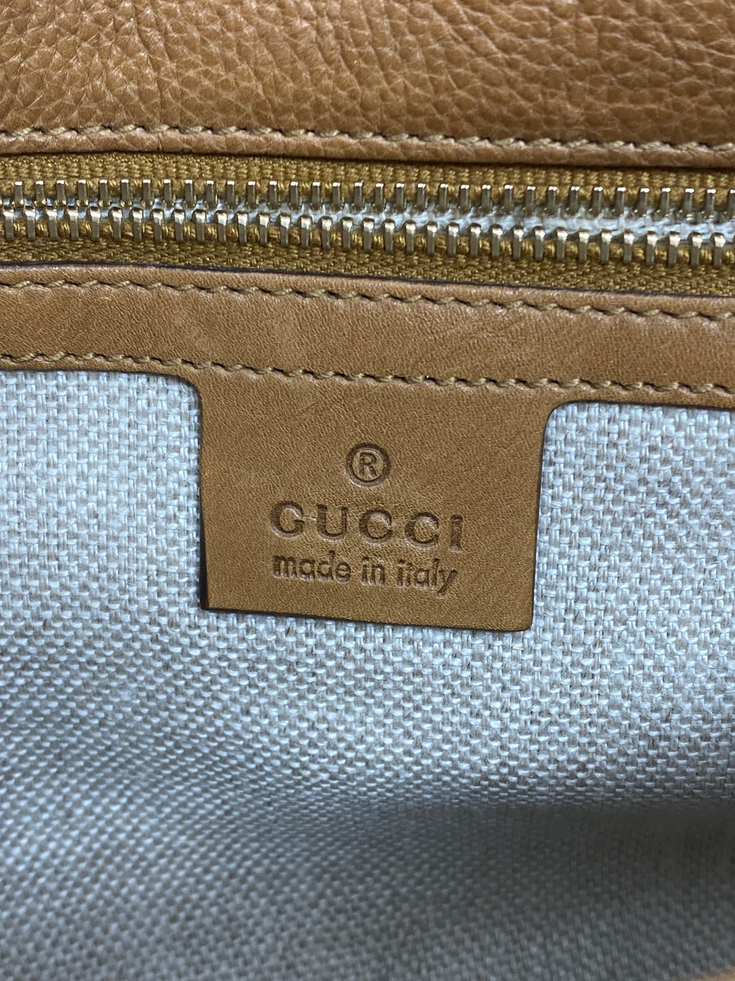 GUCCI MARRAKECH MESSENGER GG CANVAS MEDIUM IN BEIGE/BROWN