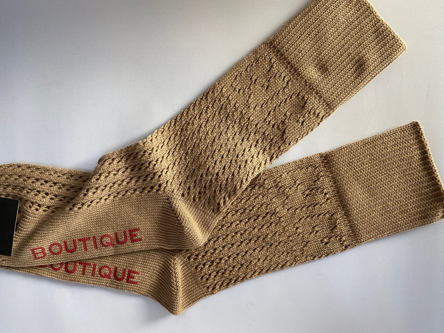 Gucci Boutique Knit Socks with GG Logos in Beige