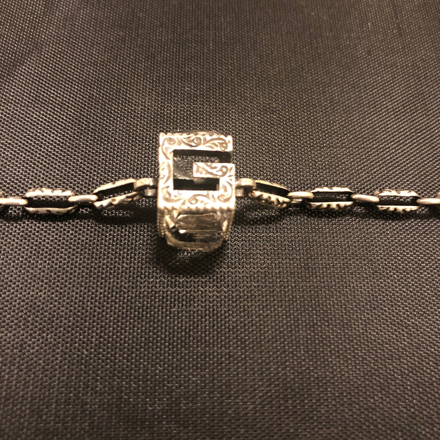 Gucci Bracelet with GG Cube in Silver
