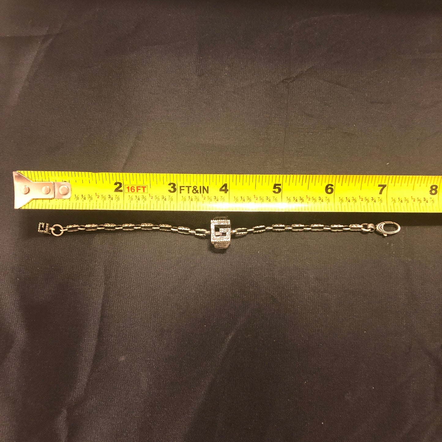 Gucci Bracelet with GG Cube in Silver