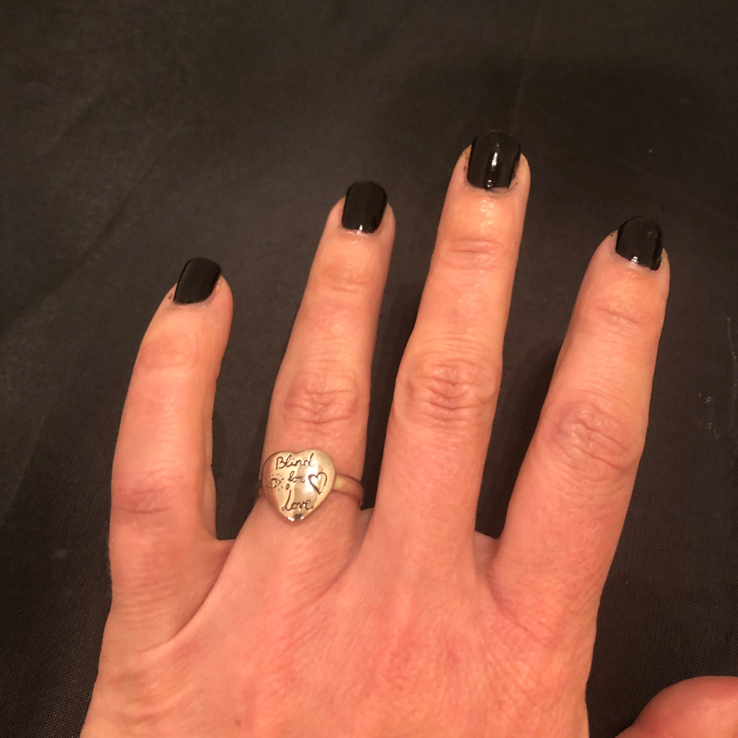 Gucci Blind For Love Heart Ring in Sterling Silver