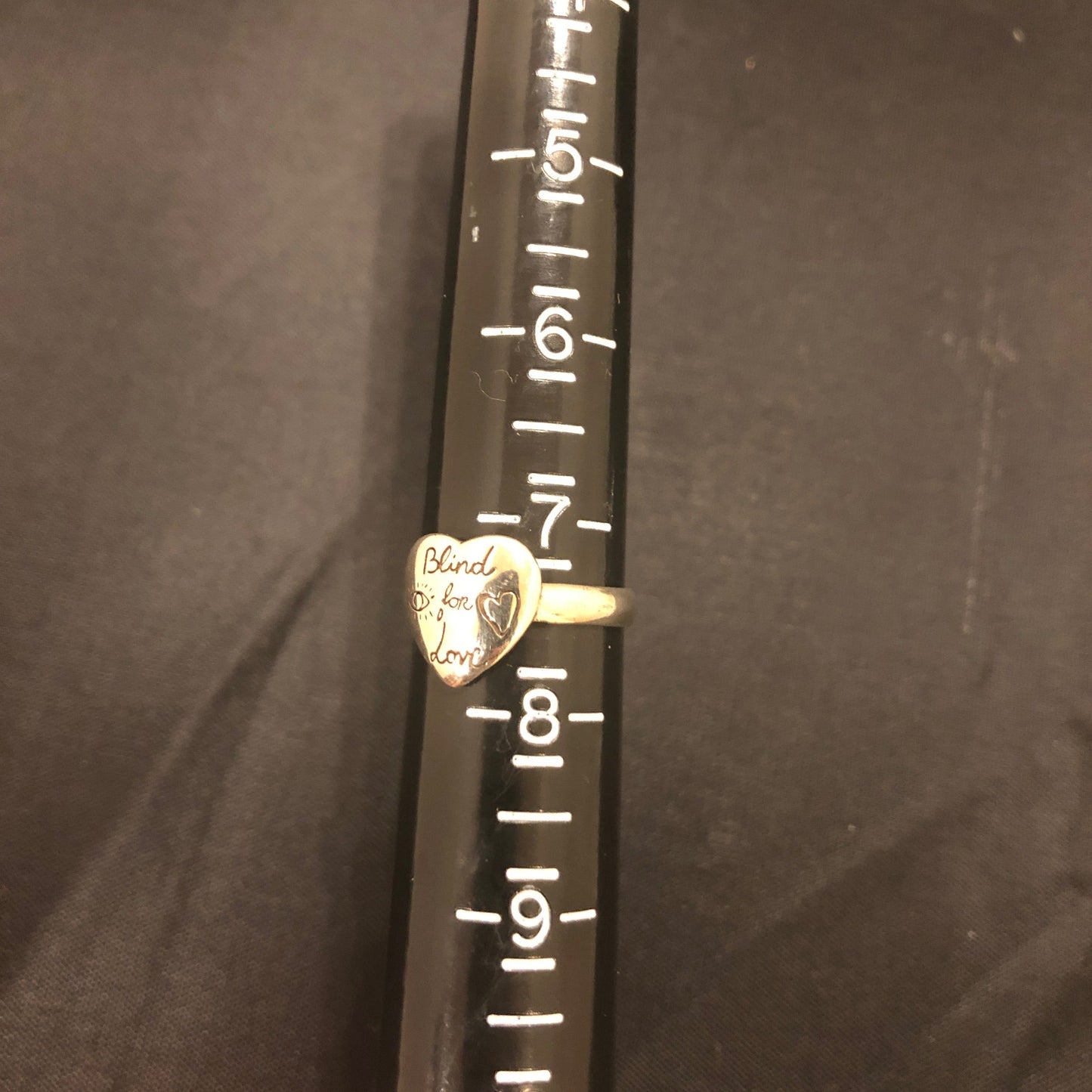 Gucci Blind For Love Heart Ring in Sterling Silver